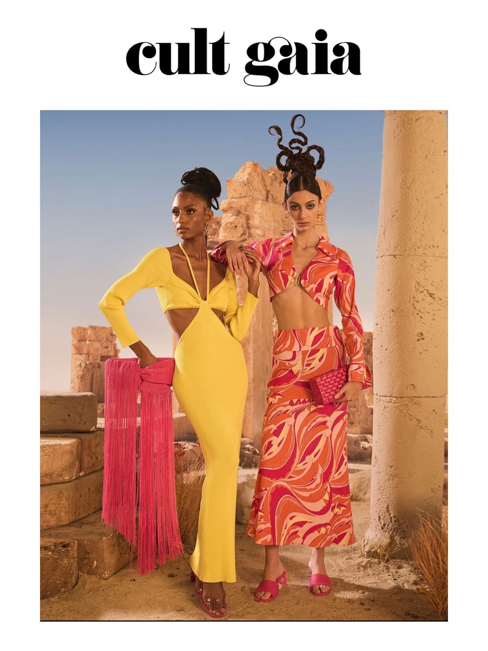 CULT GAIA Enzo Strappy Cutout Knit Maxi Dress